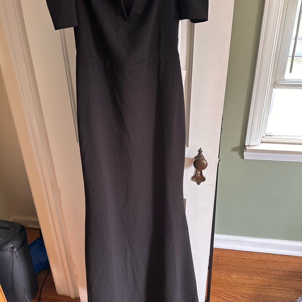 Lulu's Classic Black Maxi Dress